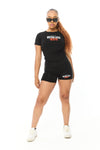 Reckless Mode Women’s Active Crop Top & Shorts Set
