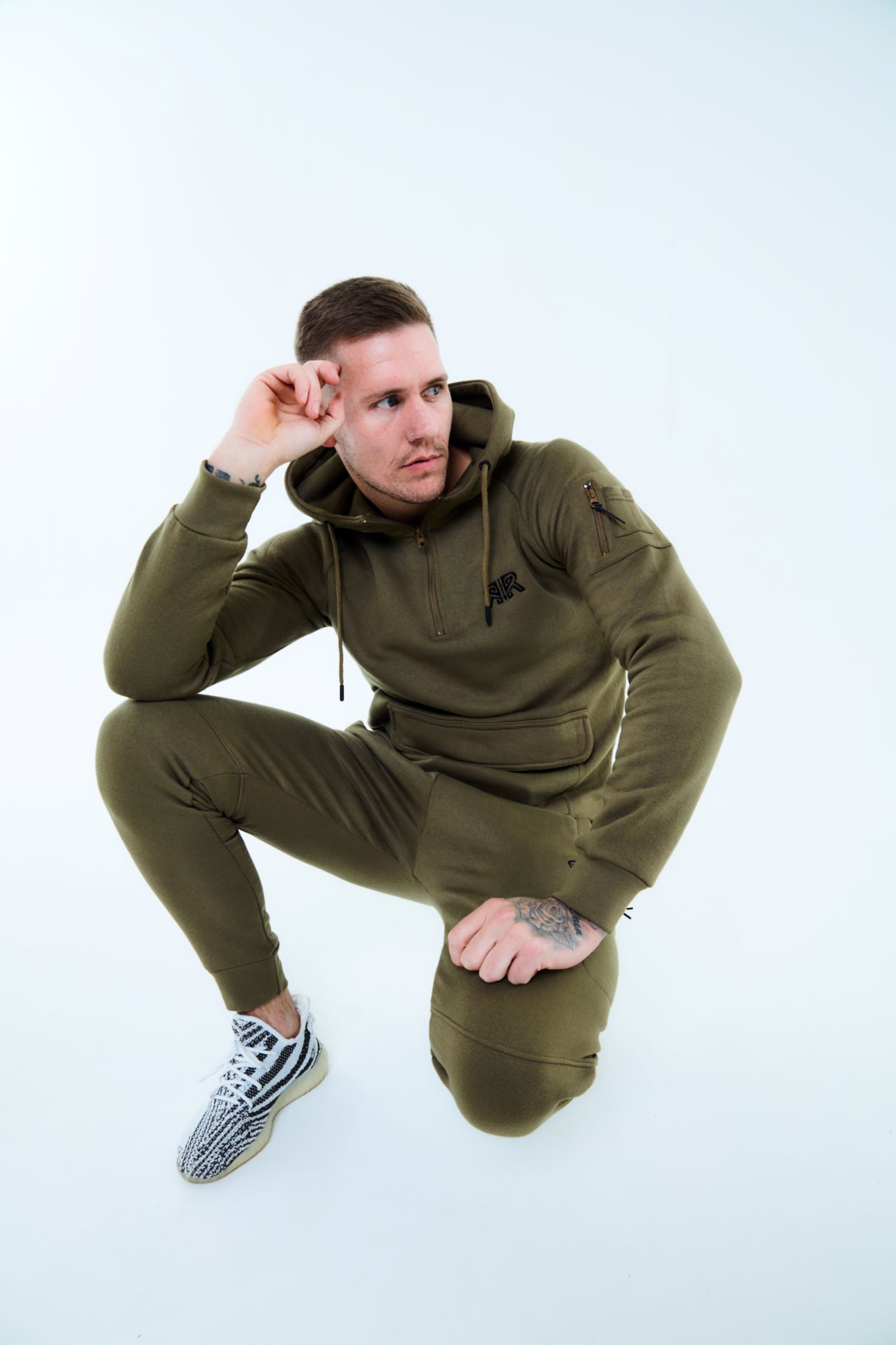 Reckless Classic Full Tracksuit - KHAKI-Recklessmode