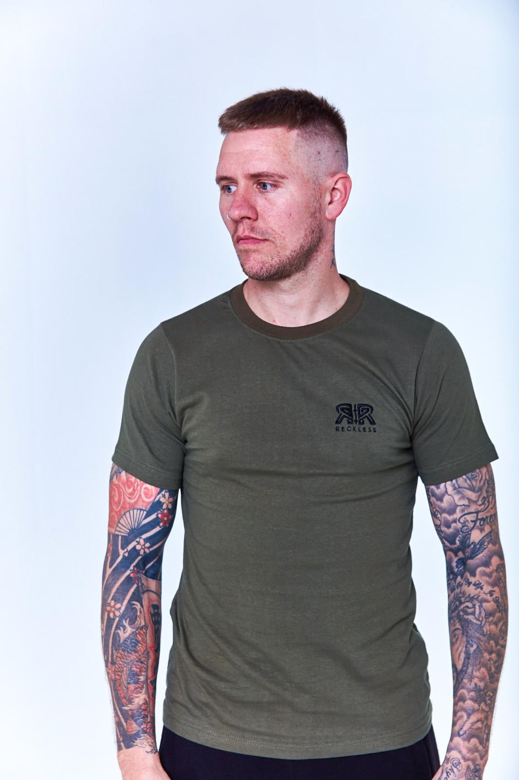 Reckless Classic Tee - Khaki-Recklessmode