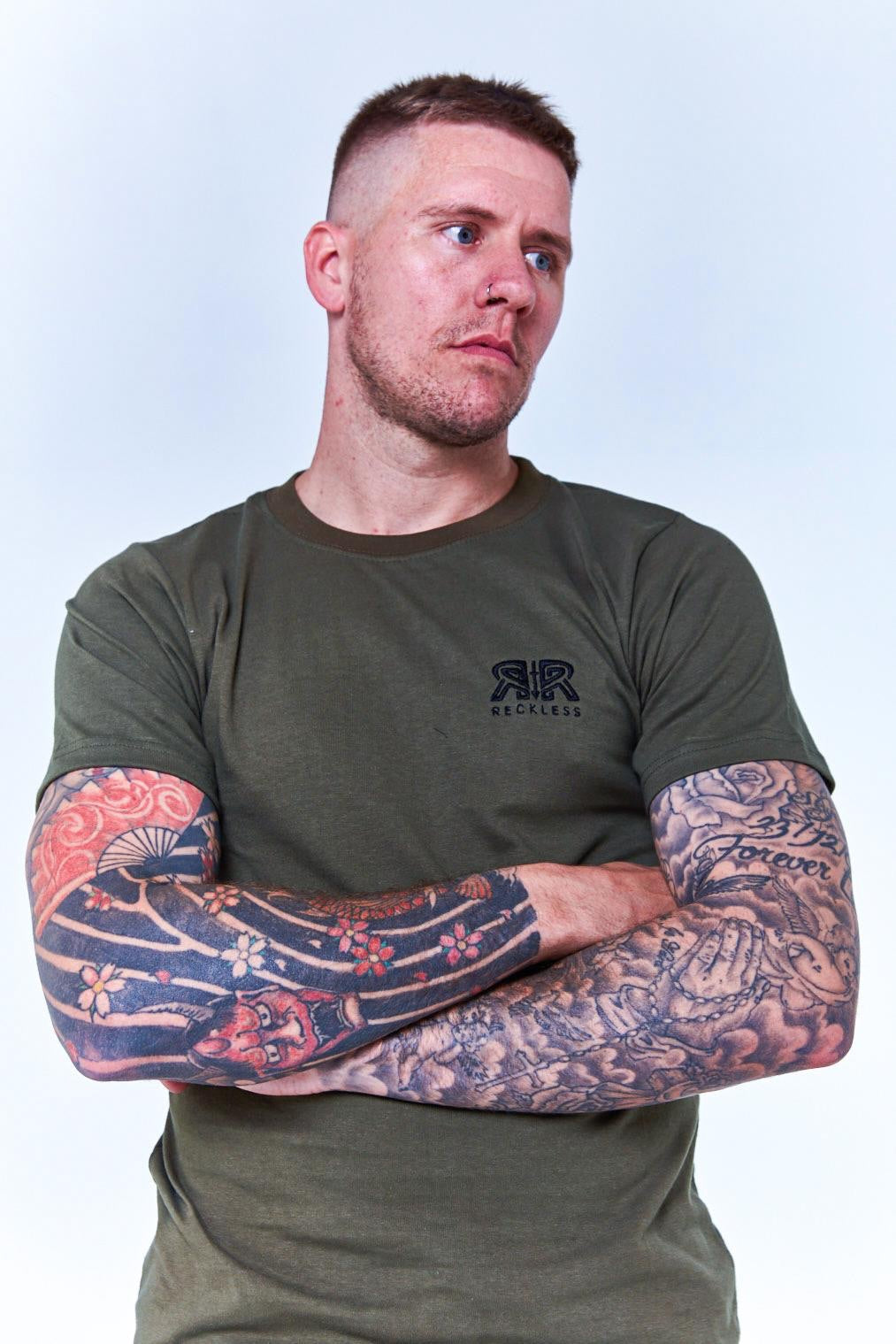 Reckless Classic Tee - Khaki-Recklessmode