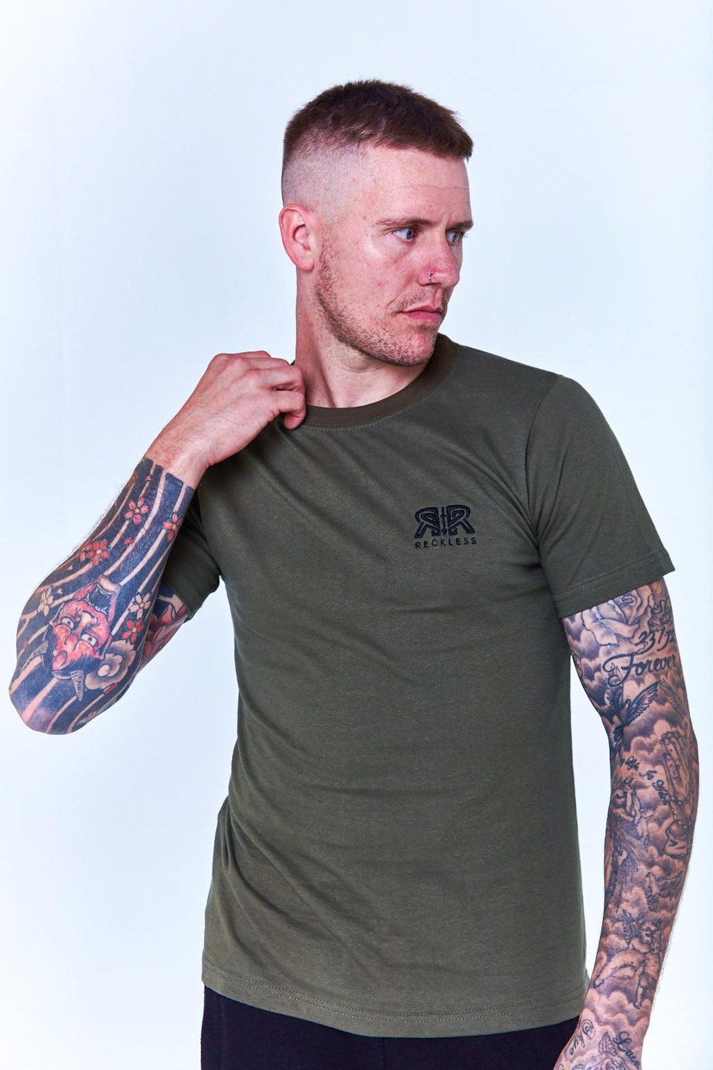 Reckless Classic Tee - Khaki-Recklessmode