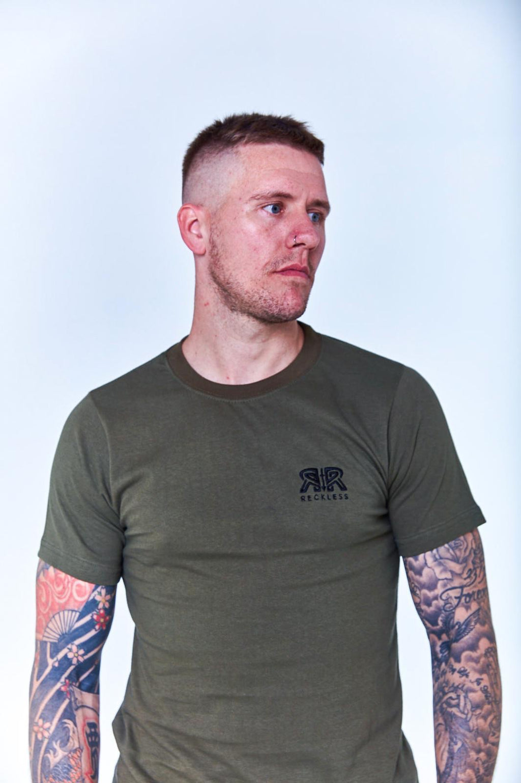 Reckless Classic Tee - Khaki-Recklessmode