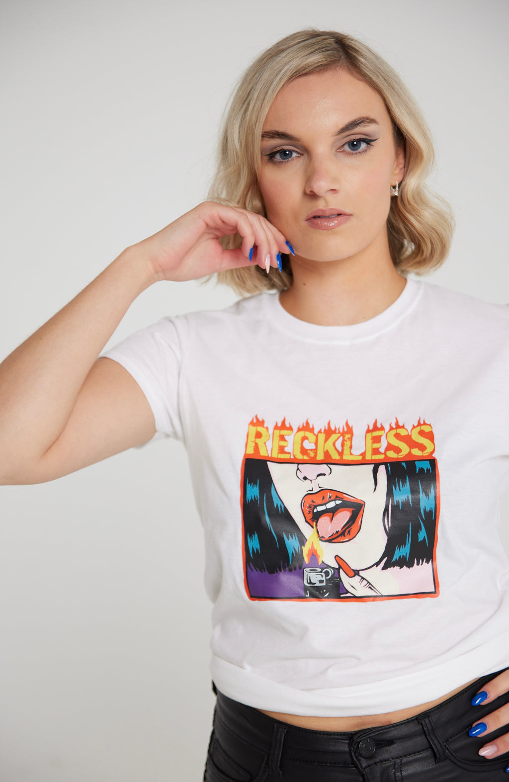 La Flame Ladies Tee - White