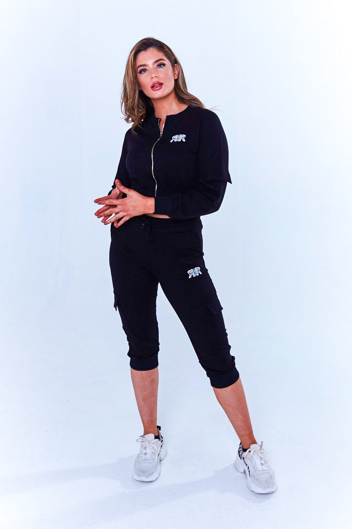 Reckless Classic Cropped Tracksuit-Recklessmode