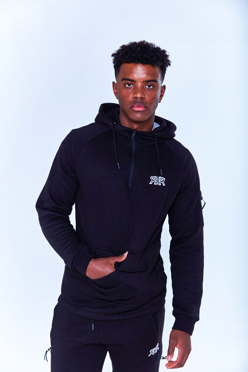 Reckless Classic Full Tracksuit - Black-Recklessmode